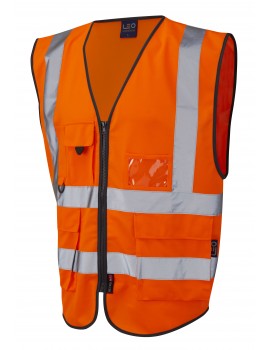 Leo Lynton Superior Class 2 Waistcoat - Orange Clothing